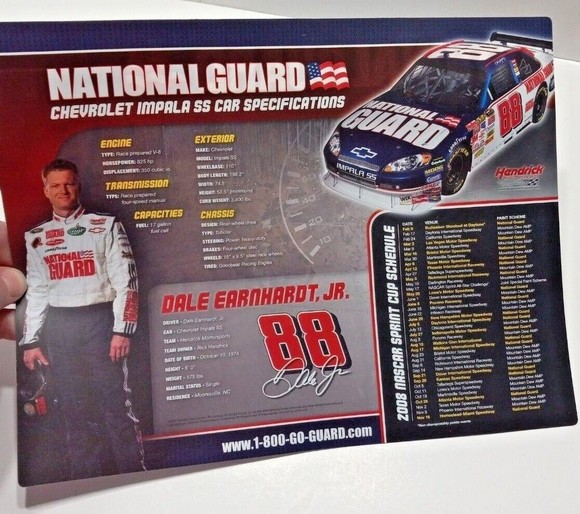 National Guard Dale Earnhardt, Jr. NASCAR 3 Piece Race Fan Lot Driven To Win DVD - Picture 10 of 12